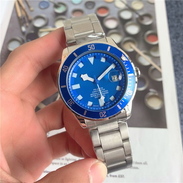 2021 luxury mens watches three-needle working series with calendar function automatic mechanical watch fashion brand wristwatches steel belt, Slivery;brown
2021 luxury mens watches three-needle working series with calendar function automatic mechanical watch fashion brand wristwatches steel belt, Slivery;brown