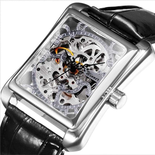winner watch for women es luxury brand design fashion skeleton ladies mechanical tonneau leather 210616, Slivery;brown
winner watch for women es luxury brand design fashion skeleton ladies mechanical tonneau leather 210616, Slivery;brown
