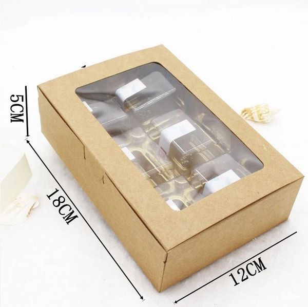gift wrap 20pcs 18x12x5cm brown kraft paper box with window christmas packaging cookie macaron candy wedding gifts for guests
gift wrap 20pcs 18x12x5cm brown kraft paper box with window christmas packaging cookie macaron candy wedding gifts for guests