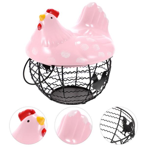 storage baskets 1pc creative chicken egg basket iron holder fruit for home 
storage baskets 1pc creative chicken egg basket iron holder fruit for home