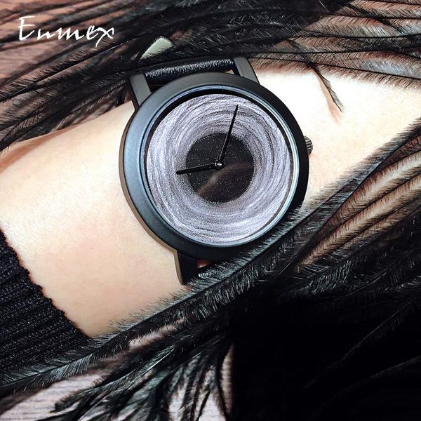wristwatches 2021 enmex creative design neutral wristwatch moonscape 3d black hole simple face nature fashion quartz lady watches, Slivery;brown
wristwatches 2021 enmex creative design neutral wristwatch moonscape 3d black hole simple face nature fashion quartz lady watches, Slivery;brown
