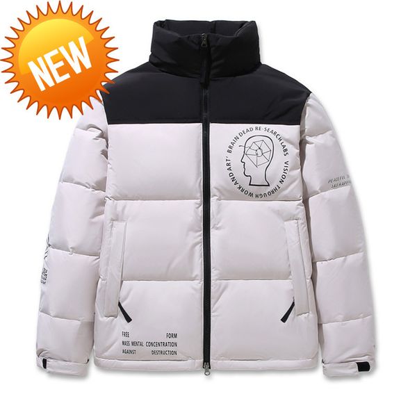 brand face men winter white duck parkas jacket patchwork colors couple stand collar pocket thick warm down puffer jackets male, Black
brand face men winter white duck parkas jacket patchwork colors couple stand collar pocket thick warm down puffer jackets male, Black