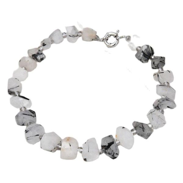 chokers jk natural 18'' black rutialted quartzs nugget crystal necklace for women lady gift jewelry, Golden;silver
chokers jk natural 18'' black rutialted quartzs nugget crystal necklace for women lady gift jewelry, Golden;silver