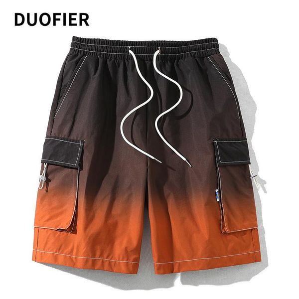 men's shorts summer cargo men trend brand high street drawstring knee length pants gradient casual male multi-pocket short 4xl, White;black
men's shorts summer cargo men trend brand high street drawstring knee length pants gradient casual male multi-pocket short 4xl, White;black