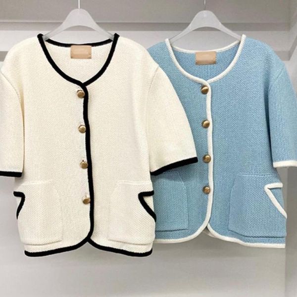 korean chic temperament v neck contrast single button double pocket loose half short sleeve knitted jacket women casual coat women's ja, Black;brown
korean chic temperament v neck contrast single button double pocket loose half short sleeve knitted jacket women casual coat women's ja, Black;brown