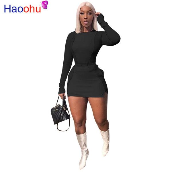 two piece dress skirt set for women patchwork long sleeve t-shirt and bodycon mini skirts suits autumn night club outfits, White
two piece dress skirt set for women patchwork long sleeve t-shirt and bodycon mini skirts suits autumn night club outfits, White