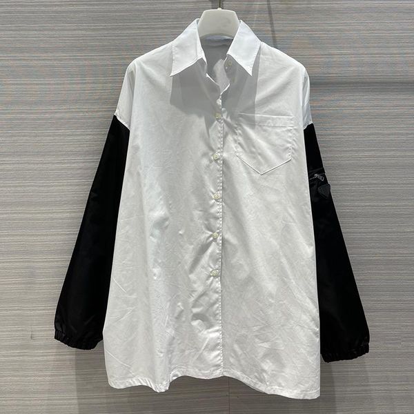 women's blouses & shirts black patchwork white streetwear loose long blouse women turn-down collar sleeve single breasted shirt
women's blouses & shirts black patchwork white streetwear loose long blouse women turn-down collar sleeve single breasted shirt
