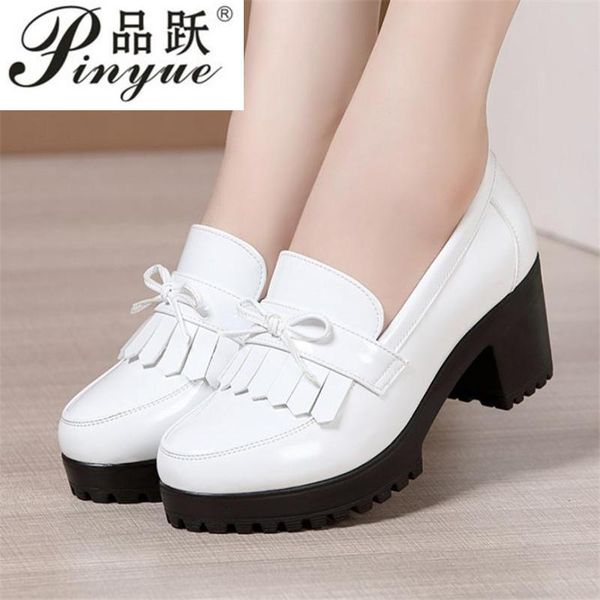 dress shoes british patent leather platform women oxfords 2021 spring shallow medium heel pumps office coarse plus size 32-43, Black
dress shoes british patent leather platform women oxfords 2021 spring shallow medium heel pumps office coarse plus size 32-43, Black