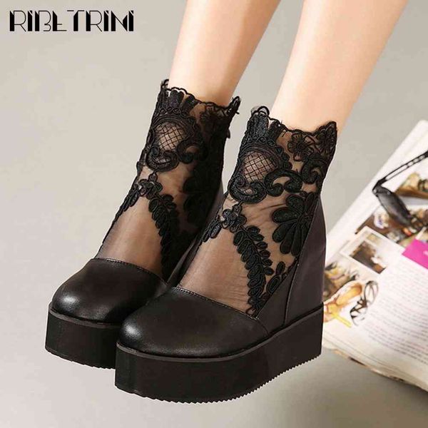 sandals fashion height increasing female sweet flower embroider shoes women platform mesh pumps, Black
sandals fashion height increasing female sweet flower embroider shoes women platform mesh pumps, Black