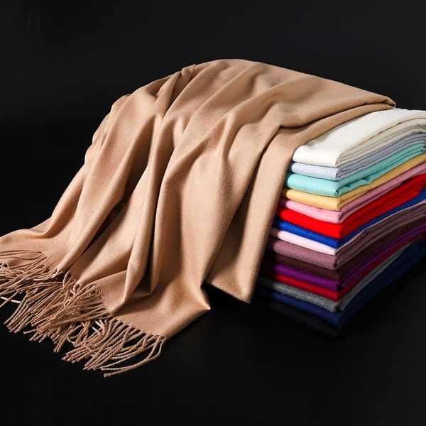 scarves winter women cashmere pashmina scarf ladies tassels all-match thick wraps female travel shawl, Blue;gray
scarves winter women cashmere pashmina scarf ladies tassels all-match thick wraps female travel shawl, Blue;gray