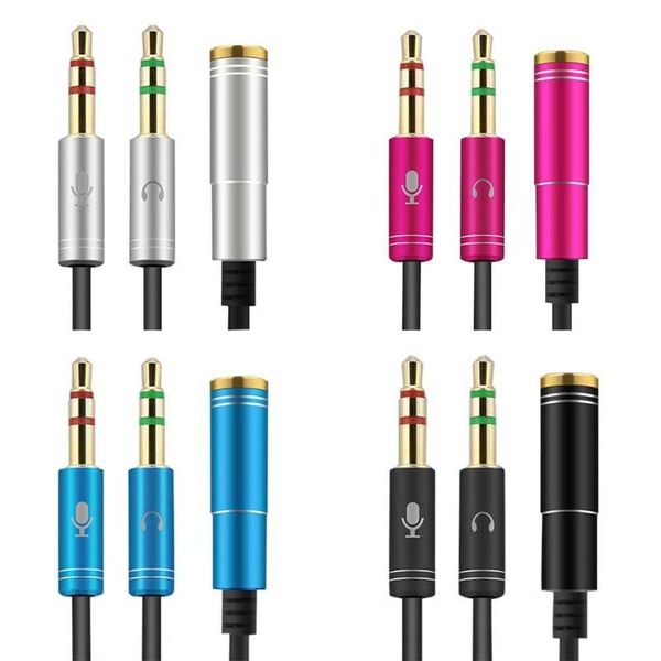 30cm two male and one female 3.5mm headset microphone combo mobile phone connected to computer notebook audio cable cables & connectors
30cm two male and one female 3.5mm headset microphone combo mobile phone connected to computer notebook audio cable cables & connectors