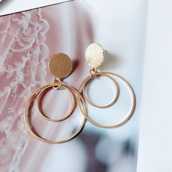 clip-on & screw back cute design circle round charm geometric earring for women, Silver
clip-on & screw back cute design circle round charm geometric earring for women, Silver