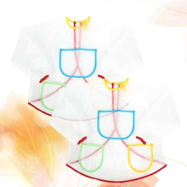 2pcs waterproof long-sleeved translucent painting apron children pvc smock for drawing aprons
2pcs waterproof long-sleeved translucent painting apron children pvc smock for drawing aprons