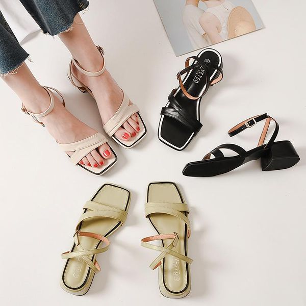 sandals summer 2021 women's high-heeled with thin straps, thick heels, square toe, large size 41-42 elegant shoes zz262, Black
sandals summer 2021 women's high-heeled with thin straps, thick heels, square toe, large size 41-42 elegant shoes zz262, Black