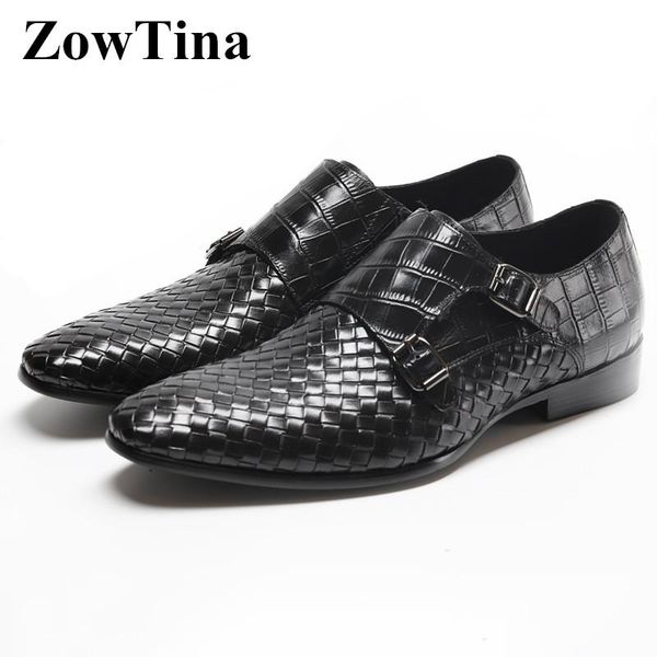 dress shoes 2021 men pointed oxford weave design formal party man double monk strap brown sapato social masculino, Black
dress shoes 2021 men pointed oxford weave design formal party man double monk strap brown sapato social masculino, Black