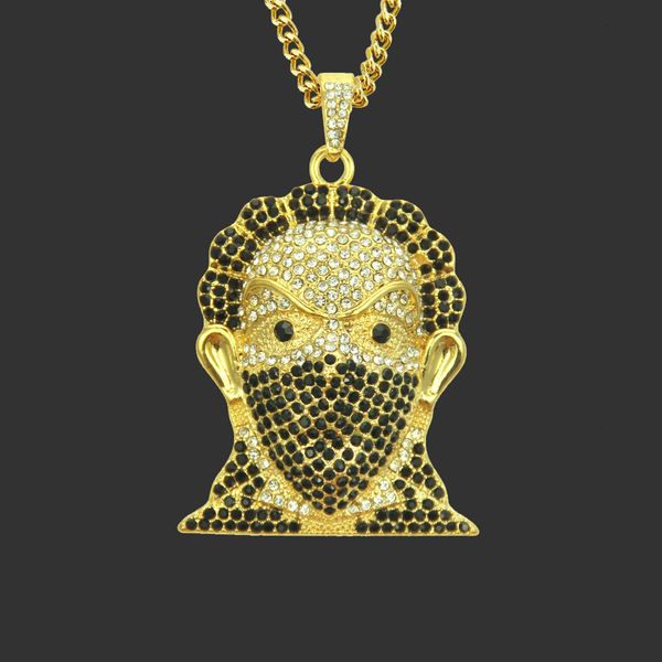 amulet neck pendants hip hop necklace domineering masked man head pendant men's accessories, Silver
amulet neck pendants hip hop necklace domineering masked man head pendant men's accessories, Silver