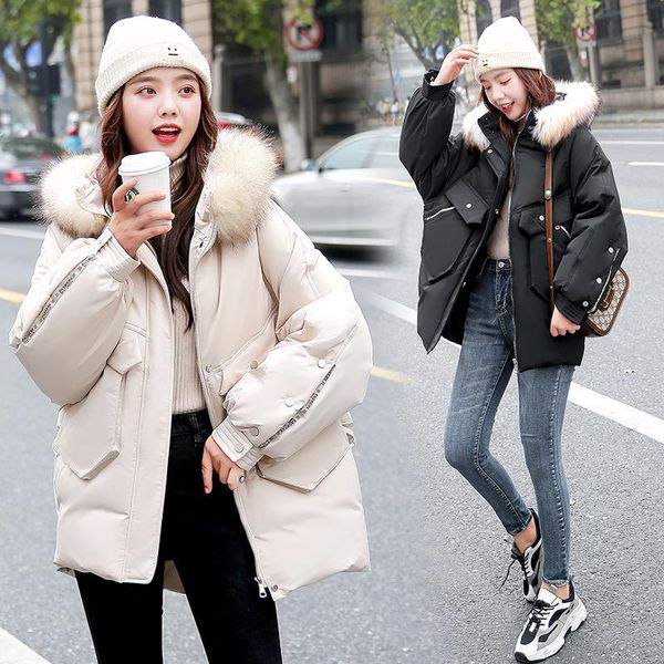 Women's Down & Parkas jacket winter cotton coat thickened hat clothes loose large padded WNYS, Black
Women's Down & Parkas jacket winter cotton coat thickened hat clothes loose large padded WNYS, Black