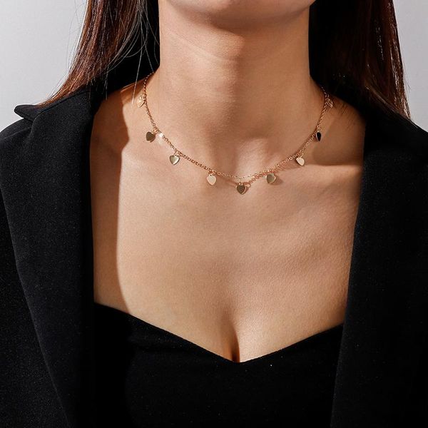 pendant necklaces korean style tassel love heart for women elegant chain choker valentine's day female jewelry gifts, Silver
pendant necklaces korean style tassel love heart for women elegant chain choker valentine's day female jewelry gifts, Silver
