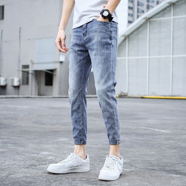 men's jeans wholesale fashion street hip hop denim jeans men's summer thin brand stretch korean young casual pencil pants holes iy, Blue
men's jeans wholesale fashion street hip hop denim jeans men's summer thin brand stretch korean young casual pencil pants holes iy, Blue