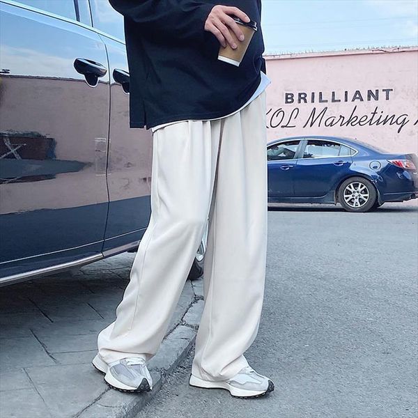 pr man solid color women pants straight fashion casual oversize classic male japanese style clothing, Black
pr man solid color women pants straight fashion casual oversize classic male japanese style clothing, Black