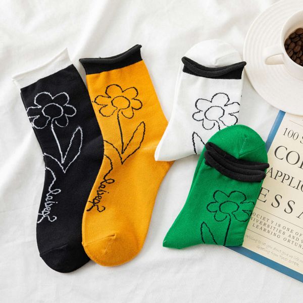 drawing flowers cotton women socks college style casual joker female ankle breathable soft comfortable trendy sox, Black;white
drawing flowers cotton women socks college style casual joker female ankle breathable soft comfortable trendy sox, Black;white