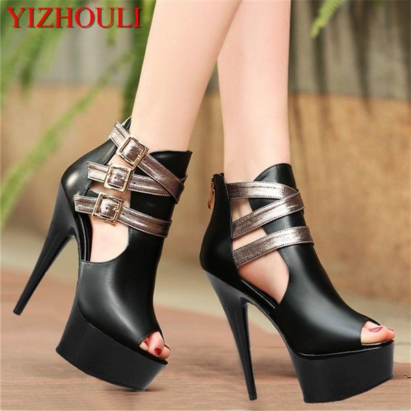 model shoes for fashion catwalk of belt buckle high heels, thin heels stage show, 15cm heel dress, Black
model shoes for fashion catwalk of belt buckle high heels, thin heels stage show, 15cm heel dress, Black