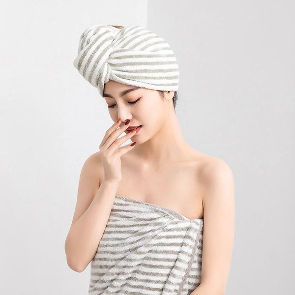 shower caps stripe lovely hair drying cap towel microfiber quickly dry hat wrapped bathing lady household bath tool
shower caps stripe lovely hair drying cap towel microfiber quickly dry hat wrapped bathing lady household bath tool