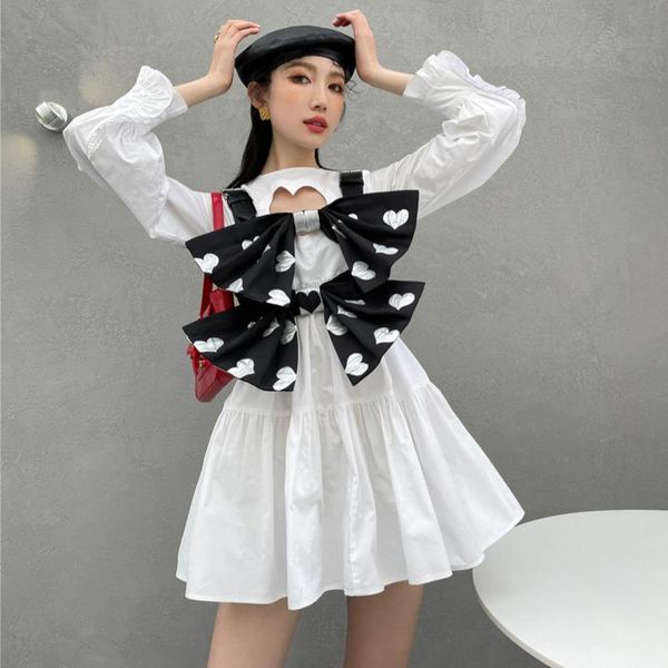 white heart hollow out long sleeve dress women kawaii clothes korean tunic ruffle mini dresses lady spring 2021 vintage vestidos casual, Black;gray
white heart hollow out long sleeve dress women kawaii clothes korean tunic ruffle mini dresses lady spring 2021 vintage vestidos casual, Black;gray