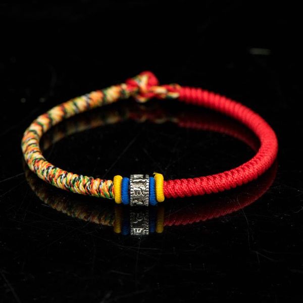 jiucheng vajra knot multicolored rope transfer ping'an red bracelet women's hand-woven men's life year lovers' hand char, Golden;silver
jiucheng vajra knot multicolored rope transfer ping'an red bracelet women's hand-woven men's life year lovers' hand char, Golden;silver