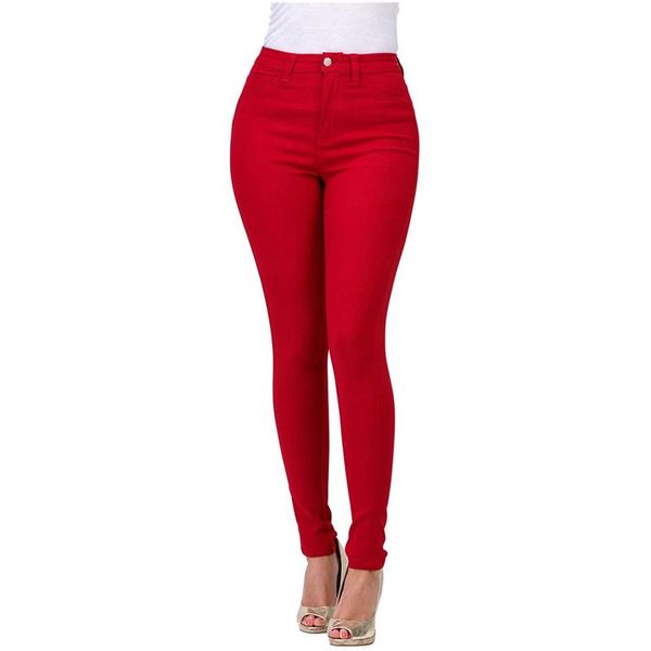 women's high waist jeans skinny straight-barrel small feet for girls casual pure color pencil pants pantalones de mujer, Blue
women's high waist jeans skinny straight-barrel small feet for girls casual pure color pencil pants pantalones de mujer, Blue