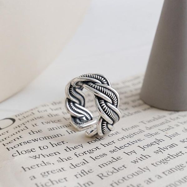 cluster rings silvology 925 sterling silver screw thread weave retro art industrial style thick flower for women punk jewelry gift, Golden;silver
cluster rings silvology 925 sterling silver screw thread weave retro art industrial style thick flower for women punk jewelry gift, Golden;silver