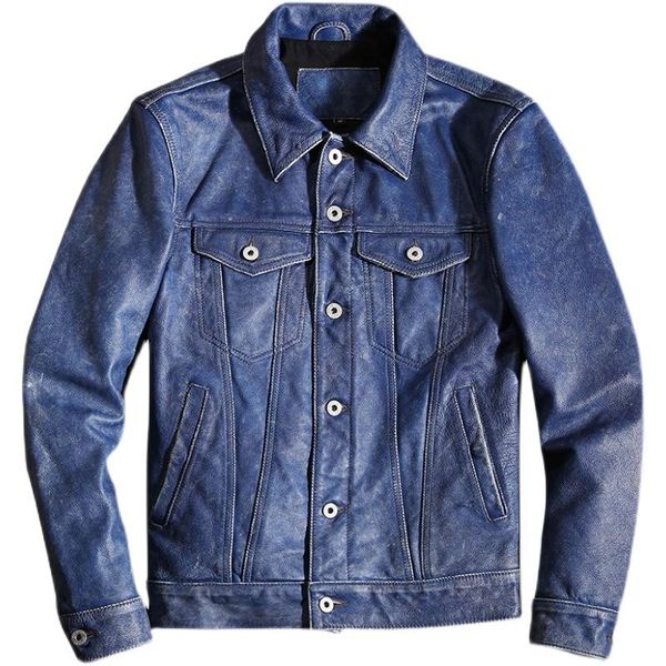 men's leather & faux 2021 vintage blue smart casual style genuine jacket men plus size 4xl real natural cowhide autumn slim fit short c, Black
men's leather & faux 2021 vintage blue smart casual style genuine jacket men plus size 4xl real natural cowhide autumn slim fit short c, Black
