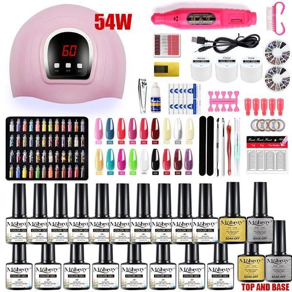 mobray gel polish full set acrylic manicure 20 colors professional nail kit tools art decoration drill machine1
mobray gel polish full set acrylic manicure 20 colors professional nail kit tools art decoration drill machine1
