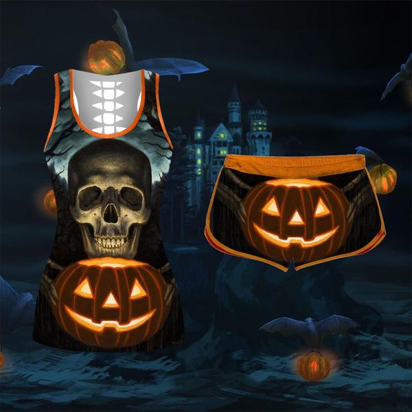 women's tracksuits fashion halloween set two piece ladies pumpkins print tank sleeveless shorts pants women #t1q, Gray
women's tracksuits fashion halloween set two piece ladies pumpkins print tank sleeveless shorts pants women #t1q, Gray
