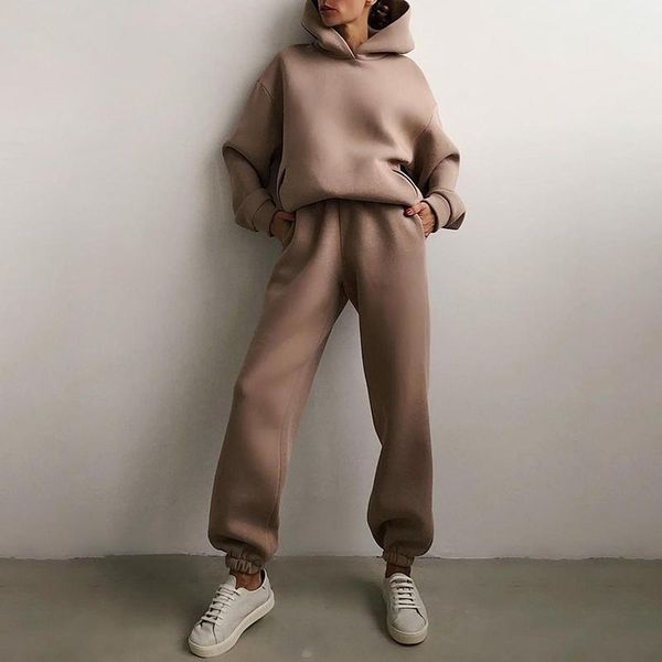 women's tracksuits dabourfeel fashion casual hooded two-piece long-sleeved pullovers and trouses suit 2021 sport homewear warm comfort, Gray
women's tracksuits dabourfeel fashion casual hooded two-piece long-sleeved pullovers and trouses suit 2021 sport homewear warm comfort, Gray