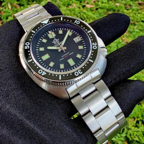 dive watch men's sapphire crystal nh35 automatic mechanical 200m diver men watches relogios masculino wristwatches, Slivery;brown
dive watch men's sapphire crystal nh35 automatic mechanical 200m diver men watches relogios masculino wristwatches, Slivery;brown