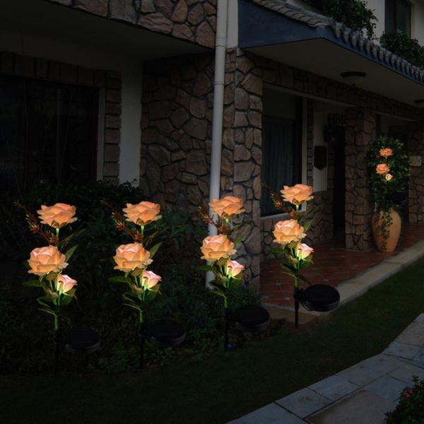 lawn lamps outdoor realistic solar powered rose lights 3heads waterproof flower stake for garden patio yard pathway decoration
lawn lamps outdoor realistic solar powered rose lights 3heads waterproof flower stake for garden patio yard pathway decoration
