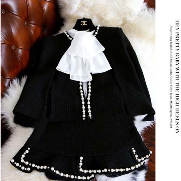 two piece dress winter spring runway cardigan cape style beaded jacket femme coat +short ruffles skirt 2 pcs women black beading s, White
two piece dress winter spring runway cardigan cape style beaded jacket femme coat +short ruffles skirt 2 pcs women black beading s, White