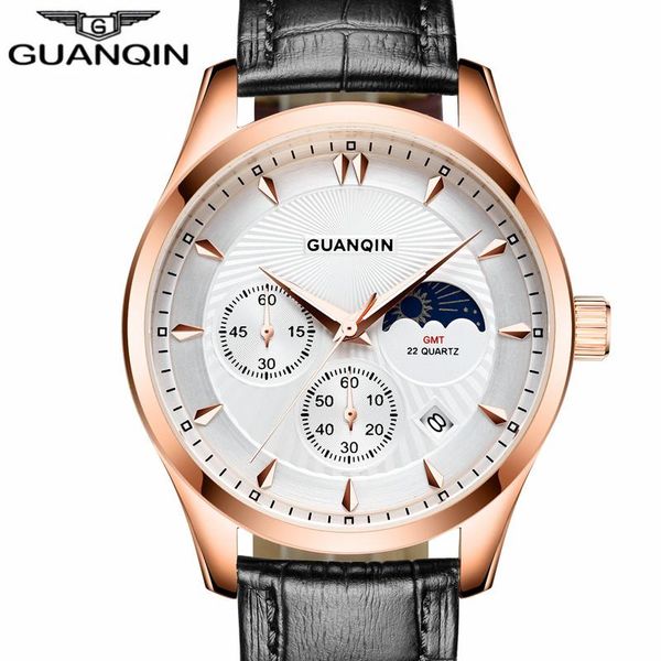 wristwatches guanqin watch quartz waterproof men's wrist date leather strap luminous gq8009, Slivery;brown
wristwatches guanqin watch quartz waterproof men's wrist date leather strap luminous gq8009, Slivery;brown