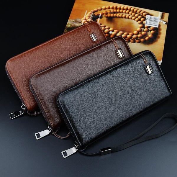 purse style clutch bag men's wallet long zipper large capacity soft wallets change mobile phone bags, White
purse style clutch bag men's wallet long zipper large capacity soft wallets change mobile phone bags, White