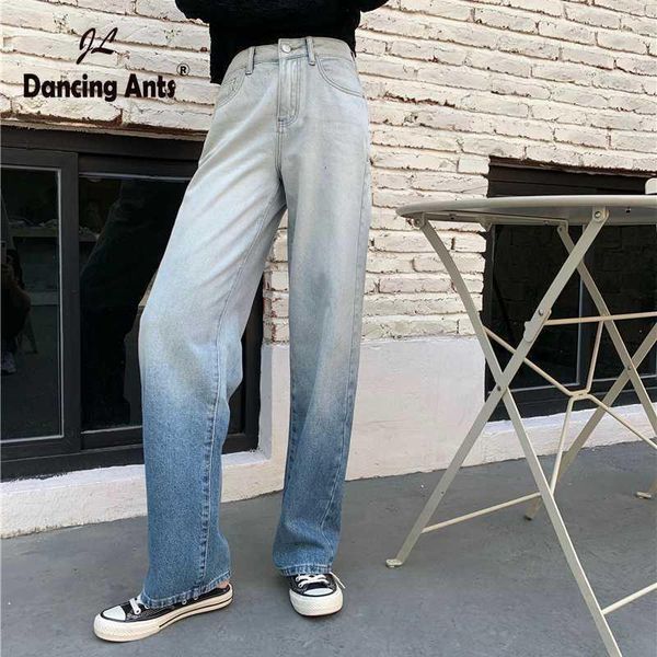 women straight jeans loose high waist wide leg pants summer gradients female fashion trousers1, Blue
women straight jeans loose high waist wide leg pants summer gradients female fashion trousers1, Blue