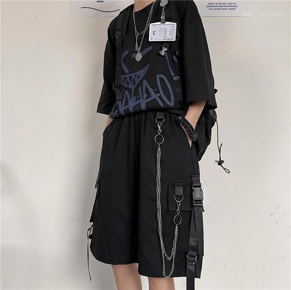 women's shorts harajuku straight loose korean version of ins streetwear multi-pocket chain cargo high-waist unisex, White;black
women's shorts harajuku straight loose korean version of ins streetwear multi-pocket chain cargo high-waist unisex, White;black