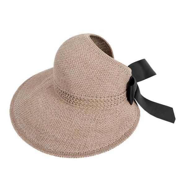 stingy brim hats fashion bow sun women cap ribbon knitted raffia hat for uv protection caps female beach coffee, Blue;gray
stingy brim hats fashion bow sun women cap ribbon knitted raffia hat for uv protection caps female beach coffee, Blue;gray