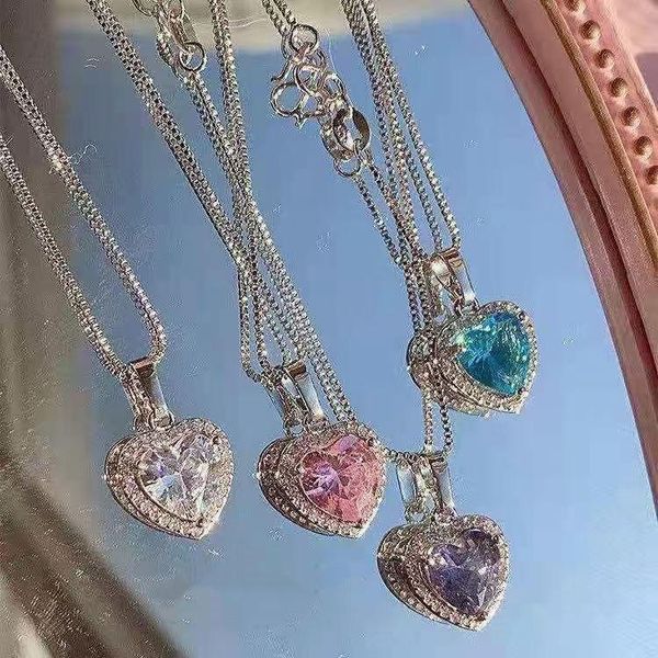 chains mini zircon heart necklaces pendant crystals for women girls gift silver color chain kids jewelry decorations
chains mini zircon heart necklaces pendant crystals for women girls gift silver color chain kids jewelry decorations