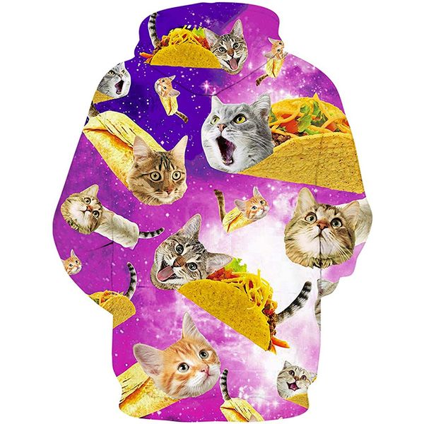 bread and cat 3d printed hoodie visual impact party punk goth round neck sweater hoodie, Black
bread and cat 3d printed hoodie visual impact party punk goth round neck sweater hoodie, Black