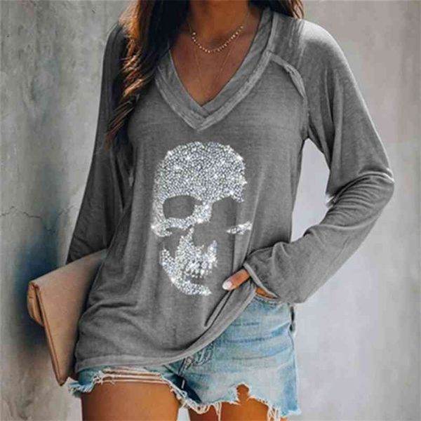 plus size 4xl 5xl diamonds skull t-shirt women graphic tees women for e girl full sleeves soft goth aesthetic 210330, White
plus size 4xl 5xl diamonds skull t-shirt women graphic tees women for e girl full sleeves soft goth aesthetic 210330, White