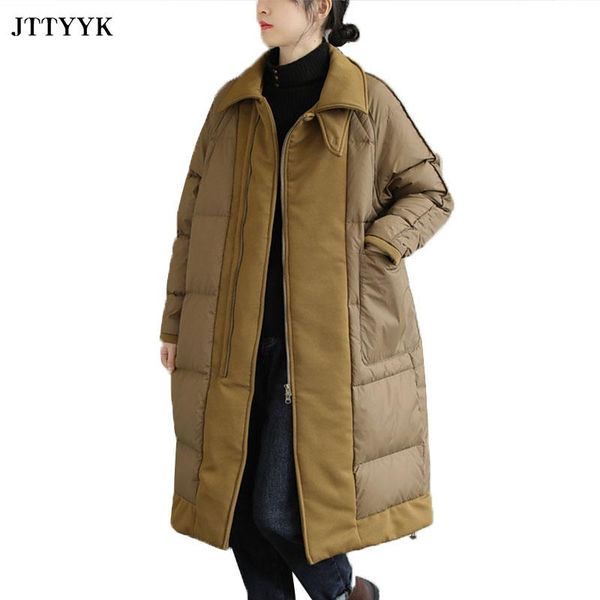 women's down & parkas clothing winter jackets for women oversize jacket female warm long vintage 90% white duck coats 2021doudoune femm, Black
women's down & parkas clothing winter jackets for women oversize jacket female warm long vintage 90% white duck coats 2021doudoune femm, Black