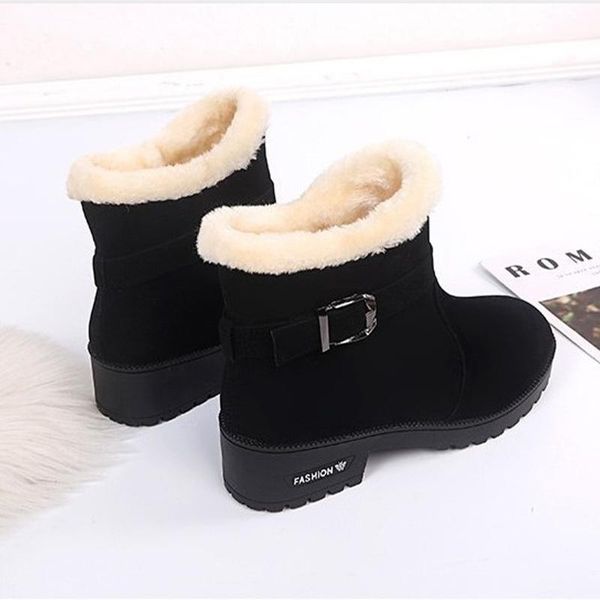 boots women winter warm ankle short plushladies non slip snow female faux fur outdoor casual boot solid fashion, Black
boots women winter warm ankle short plushladies non slip snow female faux fur outdoor casual boot solid fashion, Black