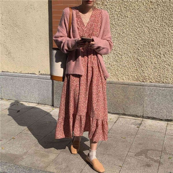 soft elegant v-neck women mid-length dress full sleeve elastic slim waist a-line vestidos female floral spring 210429, Black;gray
soft elegant v-neck women mid-length dress full sleeve elastic slim waist a-line vestidos female floral spring 210429, Black;gray