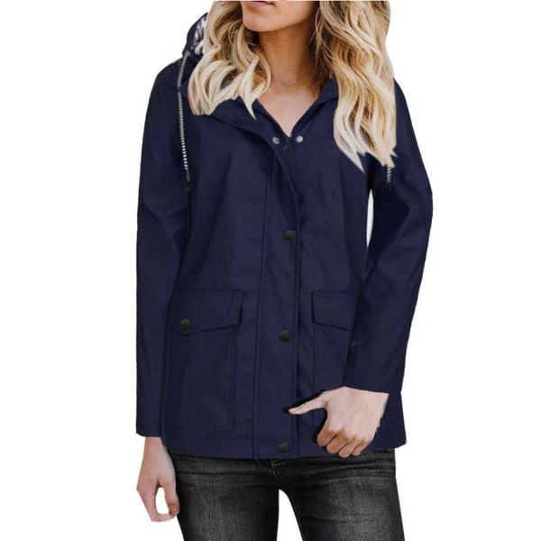 40# women basic jackets coat solid rain jacket outdoor plus size waterproof hooded raincoat windproof thicken warm biker women's, Black;brown
40# women basic jackets coat solid rain jacket outdoor plus size waterproof hooded raincoat windproof thicken warm biker women's, Black;brown